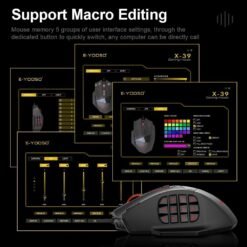 E-YOOSO X-39 Pro Wired RGB Gaming Mouse with 16400 DPI with 19 Programmable Buttons and Extra Fire Button 9 E-YOOSO X-39 Pro Wired RGB Gaming Mouse with 16400 DPI with 19 Programmable Buttons and Extra Fire Button - Image 4