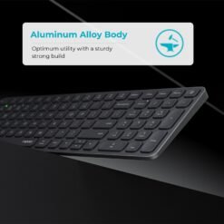 RAPOO 9350S Wireless Bluetooth Keyboard and Mouse Combo Set Black 99Key Compact Slim Layout Multi Devices Connectivity - Image 6