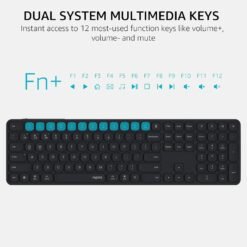 RAPOO 9560M Wireless Keyboard and Mouse Combo Set Blade Series 110-Key Ultra-Thin Keyboard and MT760SE Mouse, Supports 4 Devices Quiet Rechargeable 12 RAPOO 9560M Wireless Keyboard and Mouse Combo Set Blade Series 110-Key Ultra-Thin Keyboard and MT760SE Mouse, Supports 4 Devices Quiet Rechargeable - Image 6