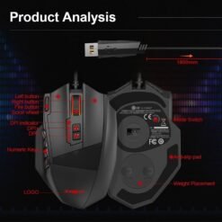 E-YOOSO X-39 Pro Wired RGB Gaming Mouse with 16400 DPI with 19 Programmable Buttons and Extra Fire Button 10 E-YOOSO X-39 Pro Wired RGB Gaming Mouse with 16400 DPI with 19 Programmable Buttons and Extra Fire Button - Image 5