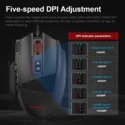 E-YOOSO X-39 Pro Wired RGB Gaming Mouse with 16400 DPI with 19 Programmable Buttons and Extra Fire Button 8 E-YOOSO X-39 Pro Wired RGB Gaming Mouse with 16400 DPI with 19 Programmable Buttons and Extra Fire Button - Image 3