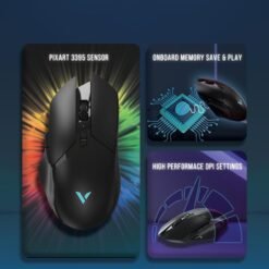 RAPOO V30L Wired & Wireless Lightweight RGB Gaming Mouse 12000 Dpi 9 Programmable Buttons 8 RAPOO V30L Wired & Wireless Lightweight RGB Gaming Mouse 12000 Dpi 9 Programmable Buttons - Image 3