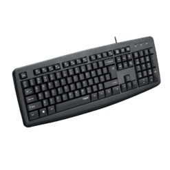 Alternative view of RAPOO NK2600 Spill-Resistant Wired USB Keyboard Black with Multimedia Hot Keys