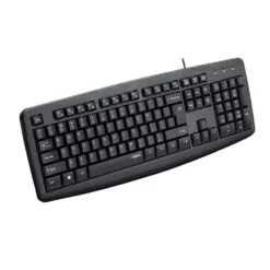 Alternative view of RAPOO NK2600 Spill-Resistant Wired USB Keyboard Black with Multimedia Hot Keys