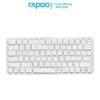 RAPOO E9050L Multi-Device Wireless Compact Keyboard White Blade-Series 78-Key Ultra-Slim with Bluetooth and USB-C Rechargeable Support 4 Devices 8 RAPOO E9050L