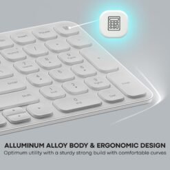 RAPOO 9320M Wireless Keyboard and Mouse Combo Set White Slim Design 99 Keys for Multiple Devices multi-mode wireless connection Bluetooth and 2.4 GHz 11 RAPOO 9320M