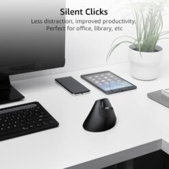 RAPOO EV250 Silent Vertical Ergonomic Mouse 2.4G Wireless Optical Mouse 1600 DPI 5 Buttons Black 11 RAPOO EV250 Silent Vertical Ergonomic Mouse 2.4G Wireless Optical Mouse 1600 DPI 5 Buttons Black - Image 4