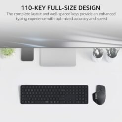 RAPOO 9560M Wireless Keyboard and Mouse Combo Set Blade Series 110-Key Ultra-Thin Keyboard and MT760SE Mouse, Supports 4 Devices Quiet Rechargeable 9 RAPOO 9560M Wireless Keyboard and Mouse Combo Set Blade Series 110-Key Ultra-Thin Keyboard and MT760SE Mouse, Supports 4 Devices Quiet Rechargeable - Image 3