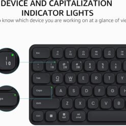 RAPOO 9560M Wireless Keyboard and Mouse Combo Set Blade Series 110-Key Ultra-Thin Keyboard and MT760SE Mouse, Supports 4 Devices Quiet Rechargeable 13 RAPOO 9560M