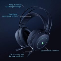 RAPOO VH160 Wired USB Gaming Headset RGB Virtual 7.1 Channel with Noise Reduction Build-in Mic for PC/Laptop 9 RAPOO VH160