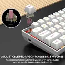 E-YOOSO HZ-68 Wired Rapid 8K Gaming Mechanical Keyboard RGB 68-Keys Hot-Swappable White Pink Magnetic Switches 8000Hz Polling Rate 10 E-YOOSO HZ-68 Wired Rapid 8K Gaming Mechanical Keyboard RGB 68-Keys Hot-Swappable White Pink Magnetic Switches 8000Hz Polling Rate - Image 3