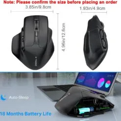 Alternative view of E-YOOSO X-31 Large Wireless Gaming Mouse 4800Dpi with 6 Buttons Adjustable 5 Dpi Levels