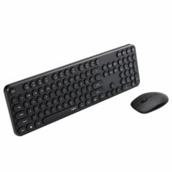 RAPOO X260S Wireless Keyboard and Mouse Combo Set Black Slim Design with Round Keys 9 RAPOO X260S