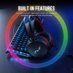 Alternative view of RAPOO VH310 Wired USB Gaming Headset RGB Virtual 7.1 Channel with Noise Reduction Built-in Mic for PC/Laptop