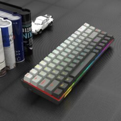 E-YOOSO HZ-68 Wired Rapid 8K Gaming Mechanical Keyboard RGB 68-Keys Hot-Swappable Grey with Pink Magnetic Switches 8000Hz Polling Rate 14 E-YOOSO HZ-68 Wired Rapid 8K Gaming Mechanical Keyboard RGB 68-Keys Hot-Swappable Grey with Pink Magnetic Switches 8000Hz Polling Rate - Image 7