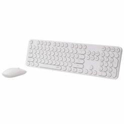 RAPOO X260S Wireless Keyboard and Mouse Combo Set White Slim Design with Round Keys 9 RAPOO X260S