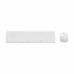 RAPOO 9350S Wireless Bluetooth Keyboard and Mouse Combo Set White 99Key Compact Slim Layout Multi Devices Connectivity 5 RAPOO 9350S