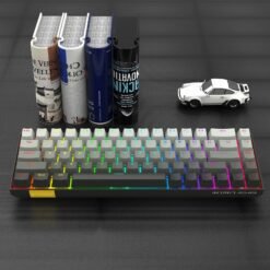 E-YOOSO HZ-68 Wired Rapid 8K Gaming Mechanical Keyboard RGB 68-Keys Hot-Swappable Grey with Pink Magnetic Switches 8000Hz Polling Rate 15 E-YOOSO HZ-68