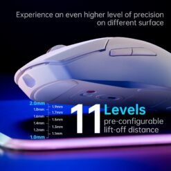 RAPOO VT9PRO 4K Wireless Gaming Mouse White 4KHz Polling Rate 26000 DPI 1ms Response Time, Lightweight, 10 Programmable Buttons 11 RAPOO VT9PRO
