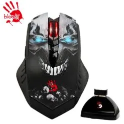 A4Tech Bloody R80 Plus 2.4G Wireless Gaming Mouse 5000Cpi with BC3332-S Gaming Engine Skull Design