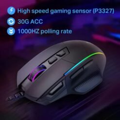 E-YOOSO X-49 Wired RGB Gaming Mouse 12400Dpi with 8 Programmable Buttons and Extra Fire Button Ergonomic Design 9 E-YOOSO X-49 Wired RGB Gaming Mouse 12400Dpi with 8 Programmable Buttons and Extra Fire Button Ergonomic Design - Image 3
