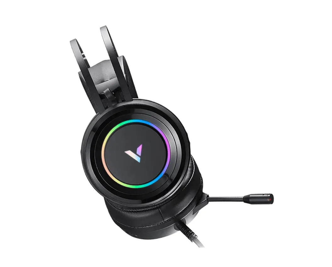 RAPOO VH500C Wired USB RGB Gaming Headphones 7.1 Channel Headset with Short Microphone 3 RAPOO VH500C Wired USB RGB Gaming Headphones 7.1 Channel Headset with Short Microphone - Image 3