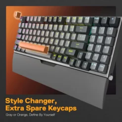 Redragon K648 OLAF 90% Wired Mechanical Gaming Keyboard RGB with Wrist Rest 94 Keys 100% Hot Swappable Metal Design with Extra Space and ESC Key 14 Redragon K648 OLAF 90% Wired Mechanical Gaming Keyboard RGB with Wrist Rest 94 Keys 100% Hot Swappable Metal Design with Extra Space and ESC Key - Image 7