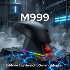 Redragon M999 KING Ultra Tri-Mode Wireless Gaming Mouse 1K Hz 45000Dpi RGB Charging Station 55G Ultra-Light Weight 11 Redragon M999