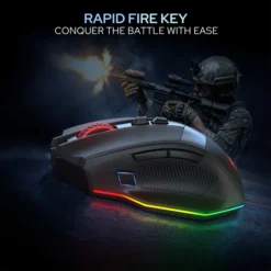 Redragon M923 STEALTH Wired RGB Gaming Mouse 24000Dpi with Rapid Fire Button with Programmable Buttons 9 Redragon M923 STEALTH Wired RGB Gaming Mouse 24000Dpi with Rapid Fire Button with Programmable Buttons - Image 3
