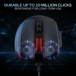 Redragon M923 STEALTH Wired RGB Gaming Mouse 24000Dpi with Rapid Fire Button with Programmable Buttons 13 Redragon M923 STEALTH