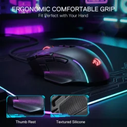 Redragon M925 VIPER Wired RGB Gaming Mouse 24000Dpi with 10 Programmable Buttons with Extra Rapid Fire Button 13 Redragon M925 VIPER Wired RGB Gaming Mouse 24000Dpi with 10 Programmable Buttons with Extra Rapid Fire Button - Image 7