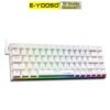 E-YOOSO Z-686 RGB 65% Wired Mechanical Keyboard White 68 Keys Hot Swappable Red Switches 13 E-YOOSO Z-686
