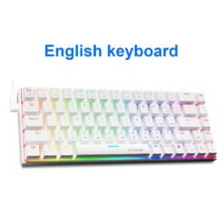E-YOOSO Z-686 RGB 65% Wired Mechanical Keyboard White 68 Keys Hot Swappable Red Switches 8 E-YOOSO Z-686 RGB 65% Wired Mechanical Keyboard White 68 Keys Hot Swappable Red Switches - Image 4