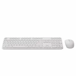 Alternative view of RAPOO X260S Wireless Keyboard and Mouse Combo Set White Slim Design with Round Keys