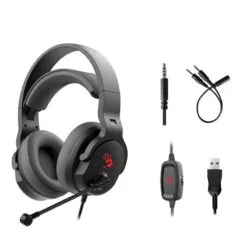 Alternative view of A4Tech Bloody G330P Wired Surround Sound Gaming Headphones 50MM Drivers 7 Color Light Black