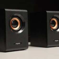Alternative view of RAPOO A80 2.0 Stereo Aux Computer Speakers USB Powered inline Volume Control
