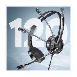 RAPOO H102 Wired Stereo Headphone with Mic 3.5mm Double Pin Jack Adjustable Headband Comfortable Design for Calls and Office Use 7 RAPOO H102 Wired Stereo Headphone with Mic 3.5mm Double Pin Jack Adjustable Headband Comfortable Design for Calls and Office Use - Image 3