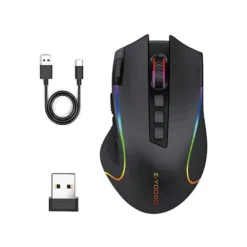 E-YOOSO X-11 Pro Tri-Mode RGB Wireless Gaming Mouse Black Rapid Fire 8000Dpi BT 2.4G and Wired Connectivity Supported 8 E-YOOSO X-11 Pro Tri-Mode RGB Wireless Gaming Mouse Black Rapid Fire 8000Dpi BT 2.4G and Wired Connectivity Supported - Image 3