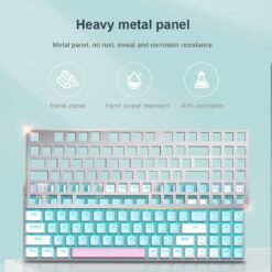 E-YOOSO Z-19 Wired Mechanical Keyboard Single Light Compact 94 Keys Hot Swappable Blue White with Red Switches 11 E-YOOSO Z-19