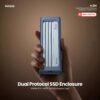 Amaze A224 Dual Protocol SSD Enclosure NVMe M.2 and NGFF SATA Supported Type-C and USB Connectivity 10 GBps 10 Amaze A224