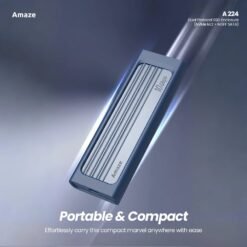 Amaze A224 Dual Protocol SSD Enclosure NVMe M.2 and NGFF SATA Supported Type-C and USB Connectivity 10 GBps 7 Amaze A224 Dual Protocol SSD Enclosure NVMe M.2 and NGFF SATA Supported Type-C and USB Connectivity 10 GBps - Image 3