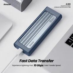 Amaze A223 Shock Proof Series Type-C and USB NVMe M.2 SSD Enclosure Case Ultra-fast 10 Gbps 8 Amaze A223 Shock Proof Series Type-C and USB NVMe M.2 SSD Enclosure Case Ultra-fast 10 Gbps - Image 4