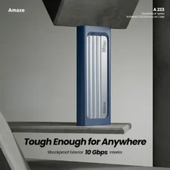 Amaze A223 Shock Proof Series Type-C and USB NVMe M.2 SSD Enclosure Case Ultra-fast 10 Gbps 9 Amaze A223