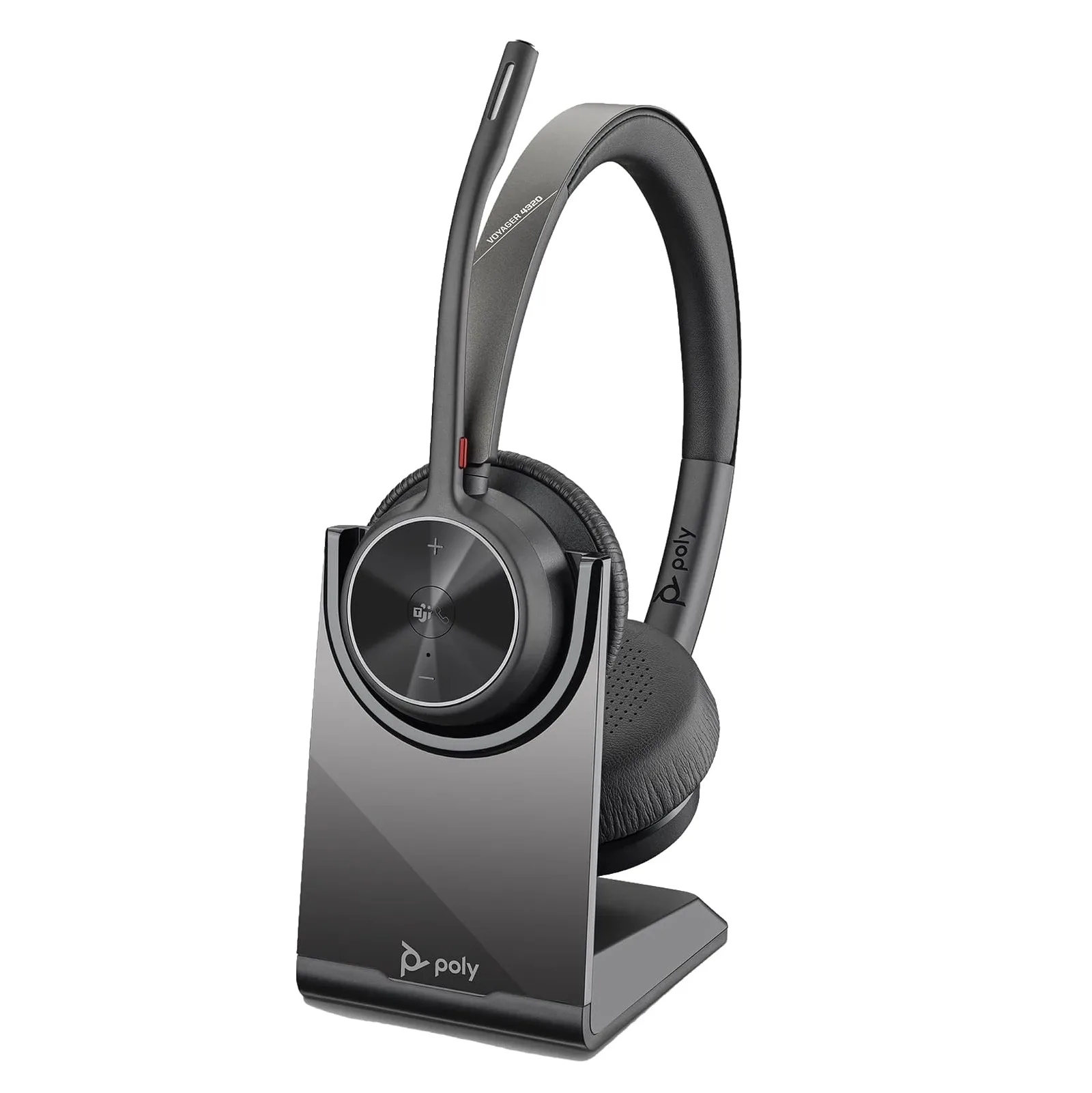 Poly Voyager 4320 UC Wireless Bluetooth Duo Headset (USB-C) OPEN BOX NEW Teams Version With Charge Stand -GTW Bundle for Deskphone, PC/Mac 1 Poly Voyager 4320