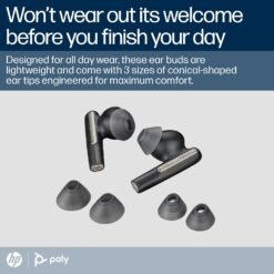 Poly Voyager Free 60 True Wireless Earbuds (Plantronics) Noise-Canceling Mics for Clear Calls ANC 9 Poly Voyager Free 60 True Wireless Earbuds (Plantronics) Noise-Canceling Mics for Clear Calls ANC - Image 4