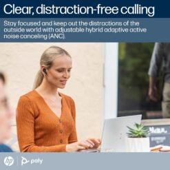 Poly Voyager Free 60 True Wireless Earbuds (Plantronics) Noise-Canceling Mics for Clear Calls ANC 8 Poly Voyager Free 60 True Wireless Earbuds (Plantronics) Noise-Canceling Mics for Clear Calls ANC - Image 3