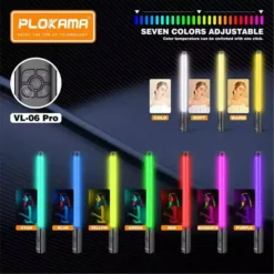 Plokama VL-06 Pro Handheld RGB LED Light 7W Bar Portable Lighting Stick for Photography Gaming & Content Creation 6 Plokama VL-06 Pro Handheld RGB LED Light 7W Bar Portable Lighting Stick for Photography Gaming & Content Creation - Image 3