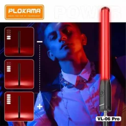 Plokama VL-06 Pro Handheld RGB LED Light 7W Bar Portable Lighting Stick for Photography Gaming & Content Creation 7 Plokama VL-06 Pro Handheld RGB LED Light 7W Bar Portable Lighting Stick for Photography Gaming & Content Creation - Image 4