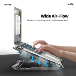 Amaze A506 Laptop Cooling Pad Stand with 6 Fans and Adjustable Height 2 USB Ports 10 Amaze A506 Laptop Cooling Pad Stand with 6 Fans and Adjustable Height 2 USB Ports - Image 5