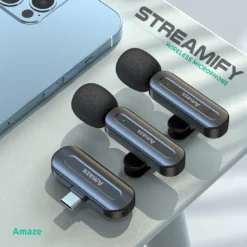 Amaze A680 Streamify Active Noise Cancellation Type-C Dual Wireless Microphone Plug-and-Play 7 Amaze A680